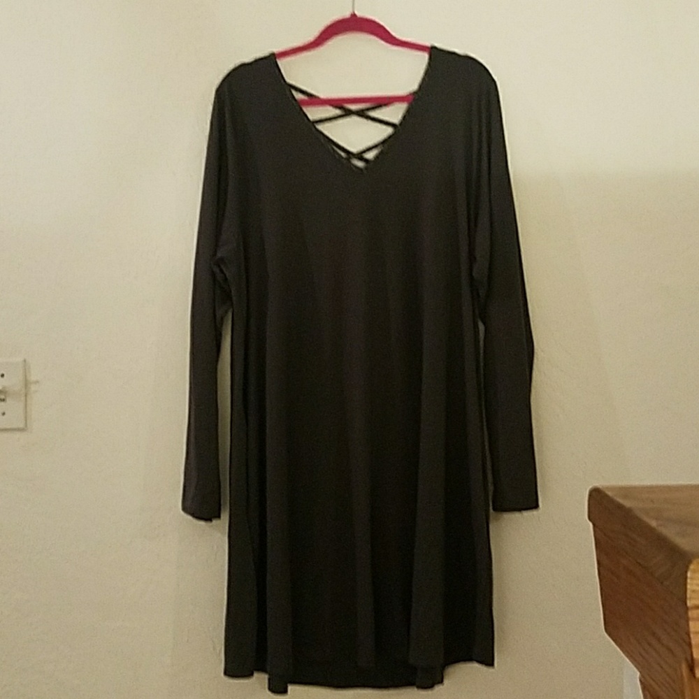 Gray winter dress